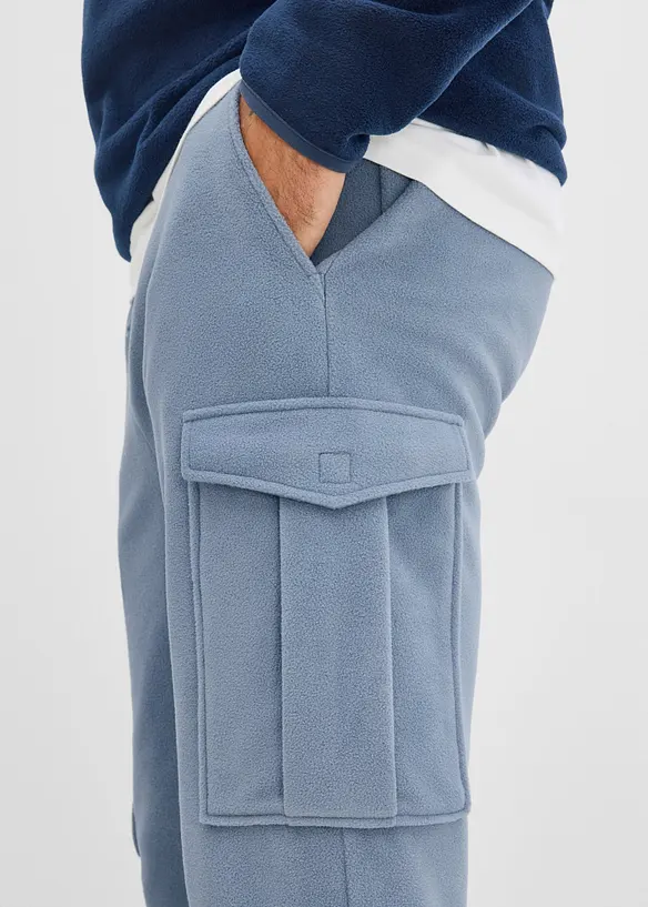 Pantaloni cargo in pile, regular fit, bonprix