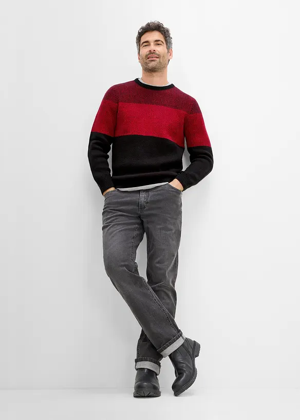Maglione regular fit in filato fine, bonprix