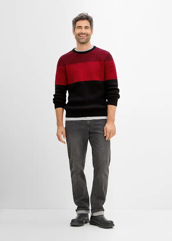 Maglione regular fit in filato fine, bonprix