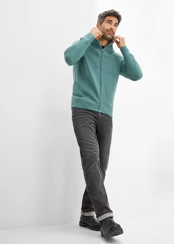 Cardigan in filato grosso con colletto dritto, bonprix