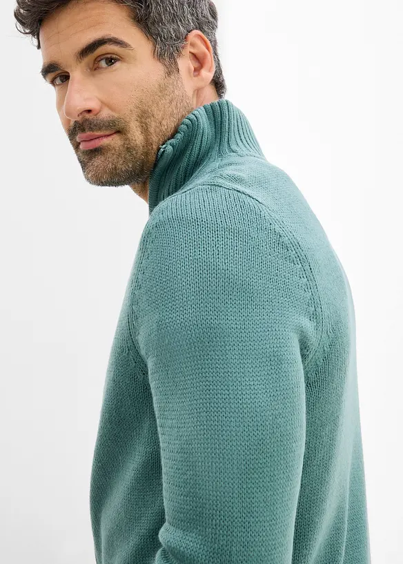 Cardigan in filato grosso con colletto dritto, bonprix