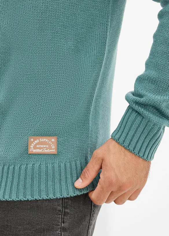 Cardigan in filato grosso con colletto dritto, bonprix