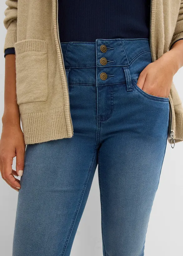 Jeans termici modellanti skinny, vita alta, bonprix