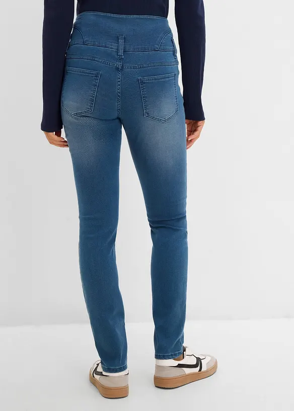 Jeans termici modellanti skinny, vita alta, bonprix