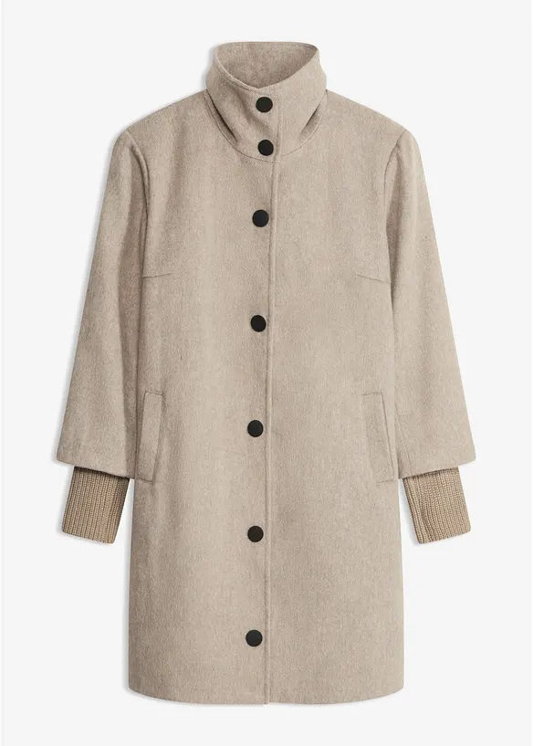 Cappotto corto in simil lana, bonprix