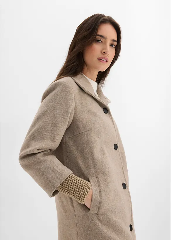 Cappotto corto in simil lana, bonprix