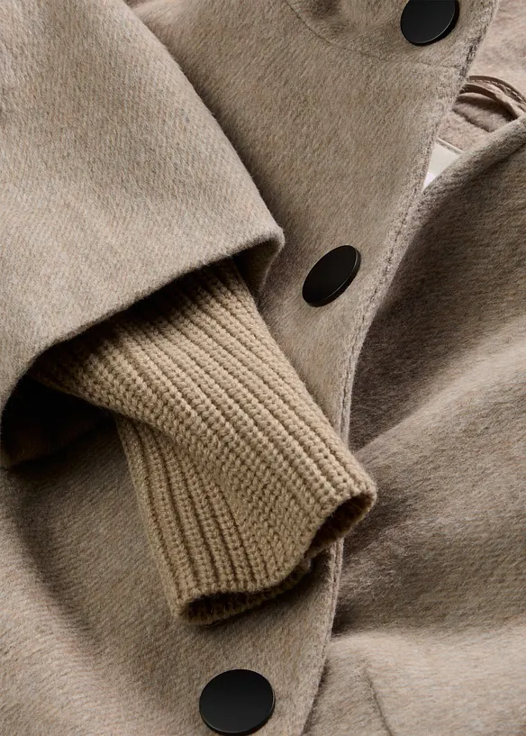 Cappotto corto in simil lana, bonprix