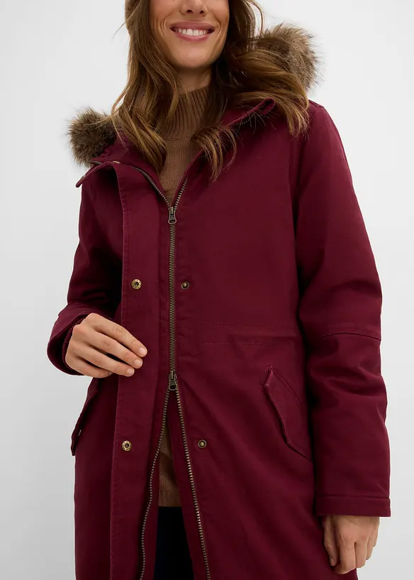 Parka lungo imbottito, bonprix