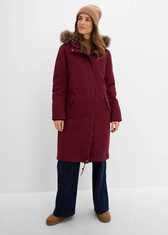 Parka lungo imbottito, bonprix