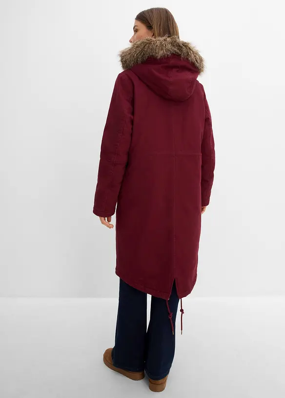 Parka lungo imbottito, bonprix