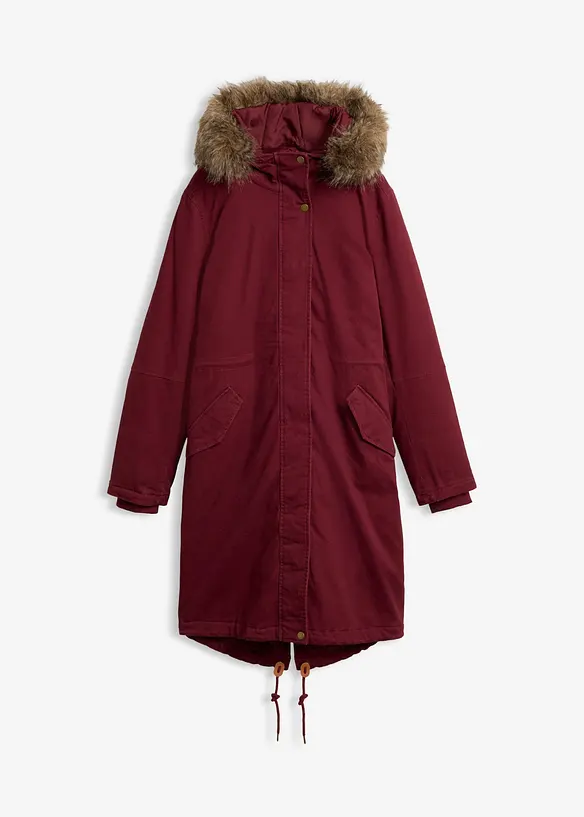 Parka lungo imbottito, bonprix