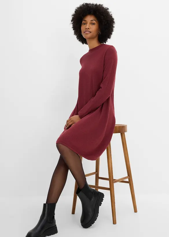 Abito in maglia svasato, bonprix