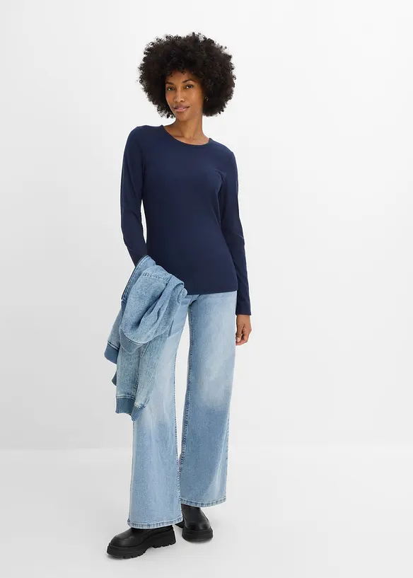 Maglia termica a coste, bonprix