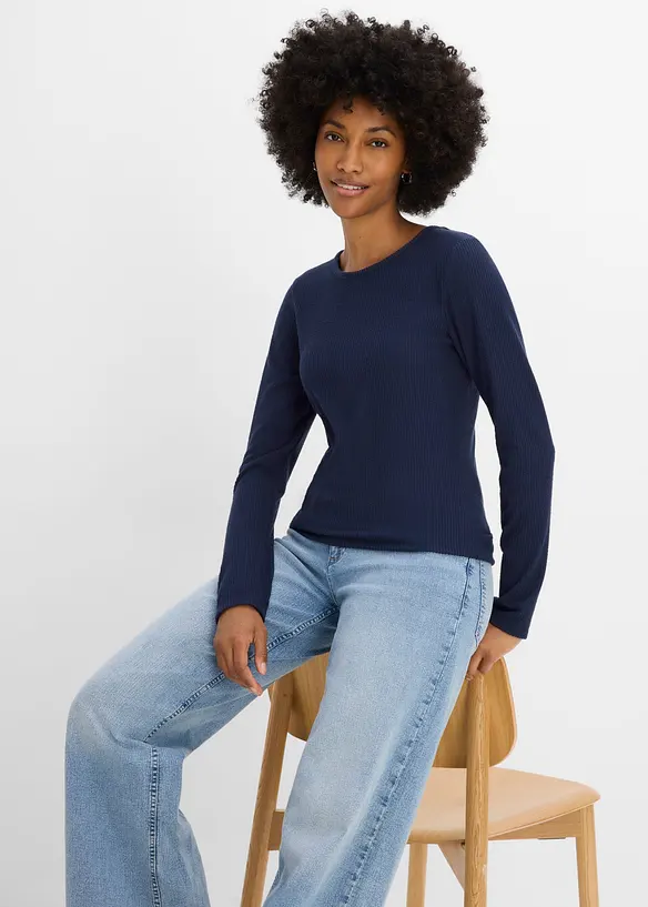 Maglia termica a coste, bonprix