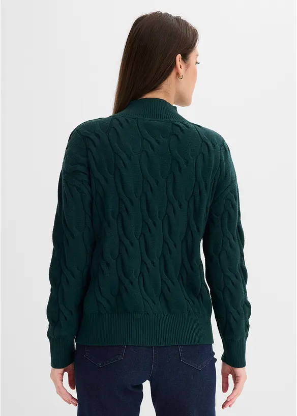 Maglione oversize in misto viscosa morbido, bonprix