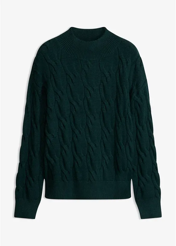 Maglione oversize in misto viscosa morbido, bonprix