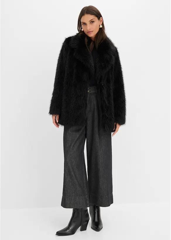 Giacca oversize in ecopelliccia, bonprix