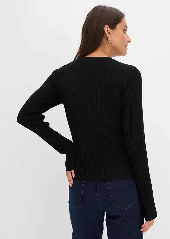 Maglione in filato fine misto viscosa, bonprix