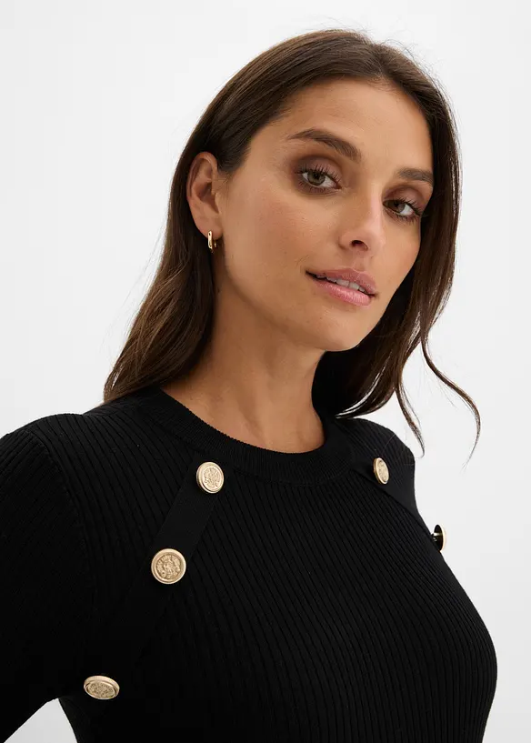 Maglione in filato fine misto viscosa, bonprix
