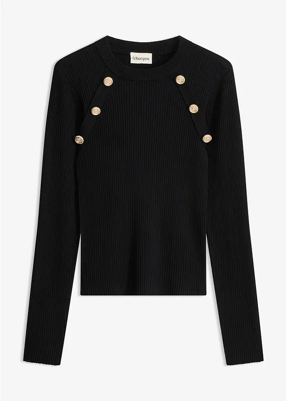 Maglione in filato fine misto viscosa, bonprix