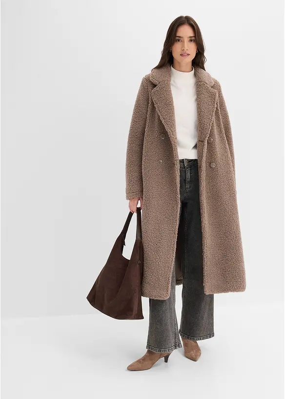 Cappotto effetto teddy, bonprix