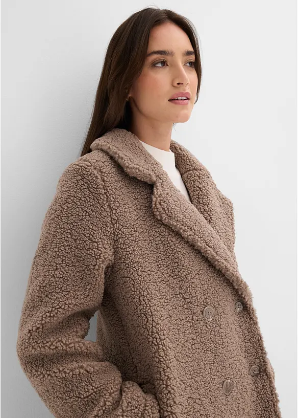 Cappotto effetto teddy, bonprix
