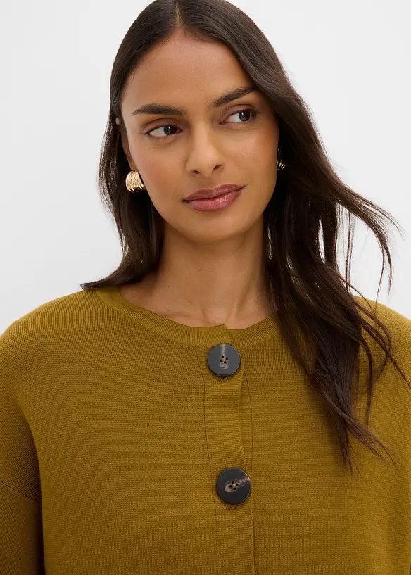 Cardigan in fine misto viscosa, bonprix