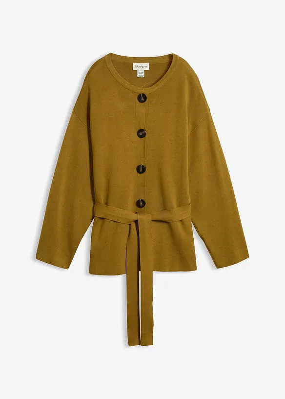 Cardigan in fine misto viscosa, bonprix
