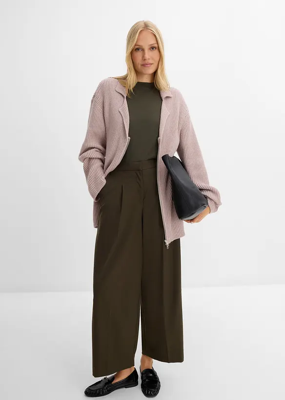 Cardigan in morbido misto viscosa, bonprix