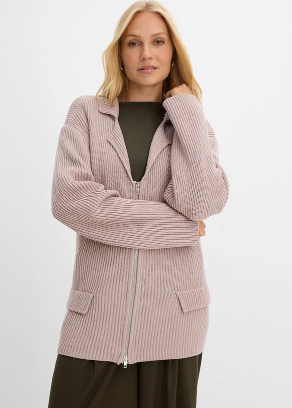Cardigan in morbido misto viscosa, bonprix