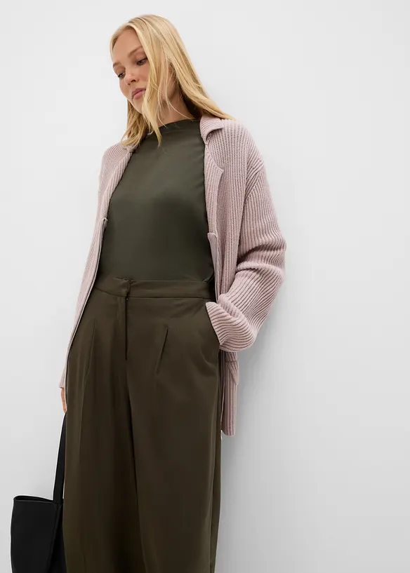 Cardigan in morbido misto viscosa, bonprix
