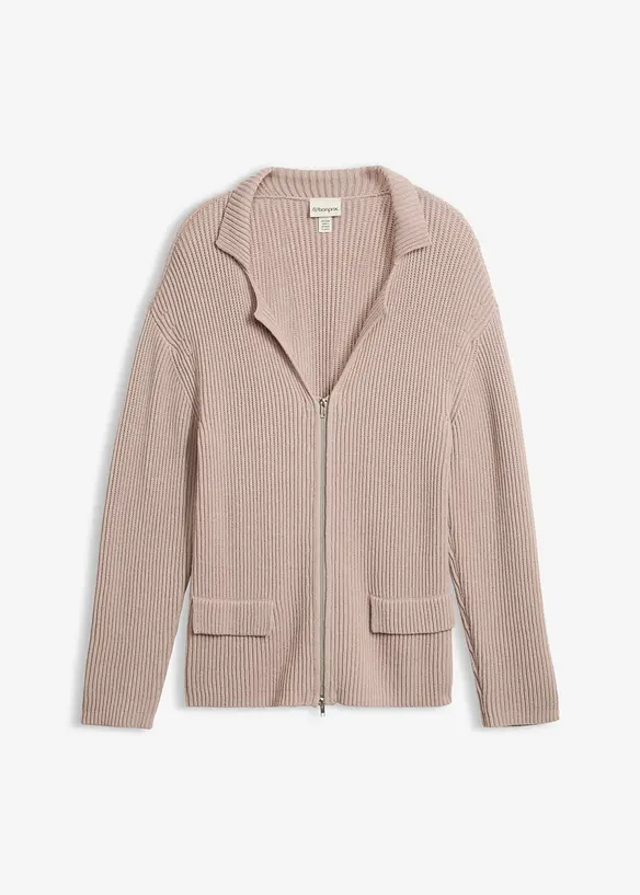 Cardigan in morbido misto viscosa, bonprix