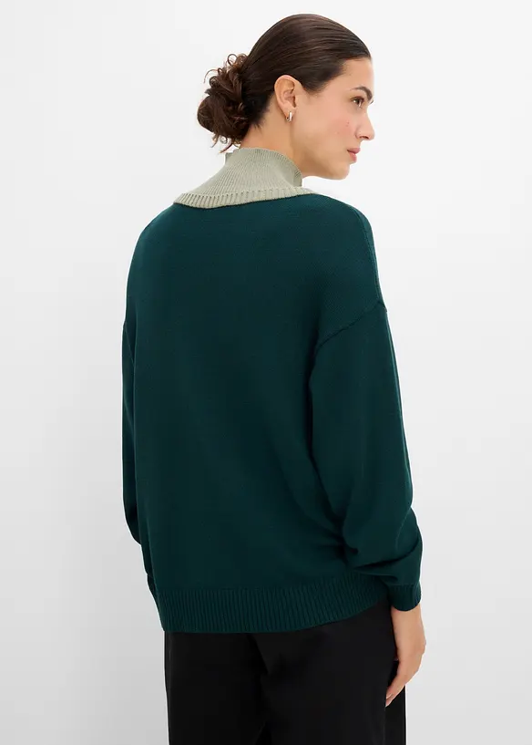 Maglione a collo alto in morbido misto viscosa, bonprix