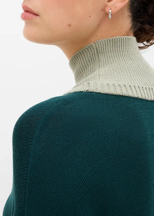 Maglione a collo alto in morbido misto viscosa, bonprix