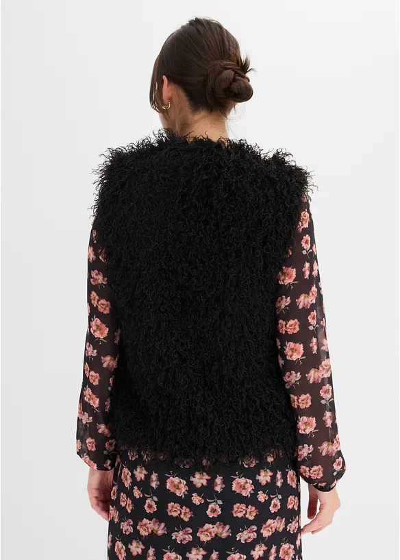 Gilet in ecopelliccia con tasche laterali, bonprix