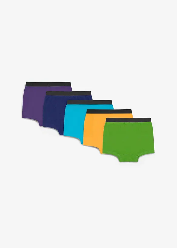 Boxer aderenti con morbido cotone biologico (pacco da 5), bonprix