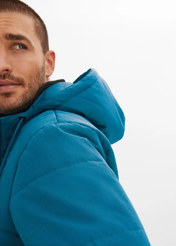 Giacca trapuntata invernale stile bomber con cappuccio, bonprix