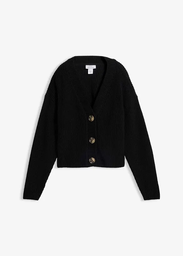 Cardigan in filato grosso di puro cotone, bonprix