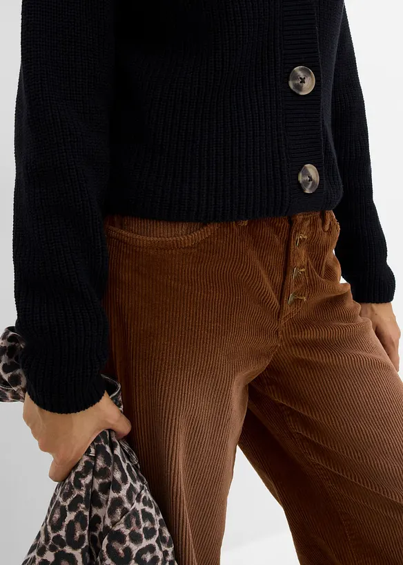 Cardigan in filato grosso di puro cotone, bonprix