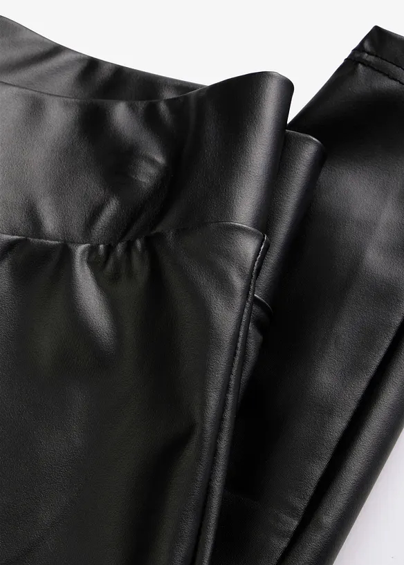 Leggings in similpelle rivestiti, bonprix