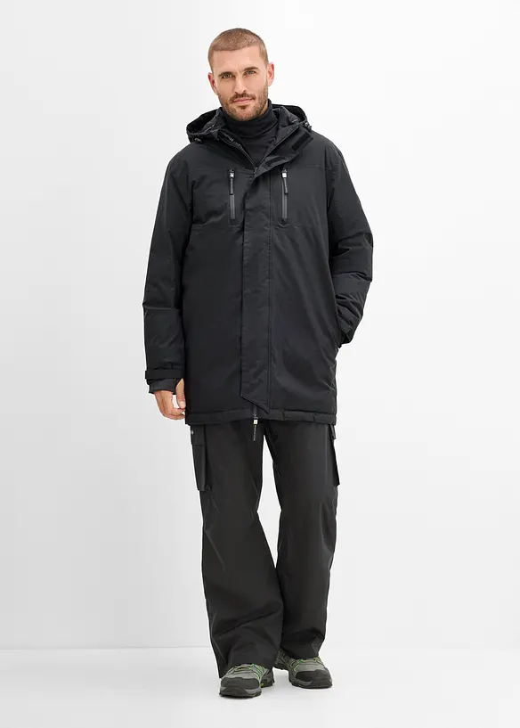 Pantaloni cargo da neve foderati in pile, termici e impermeabili, bonprix