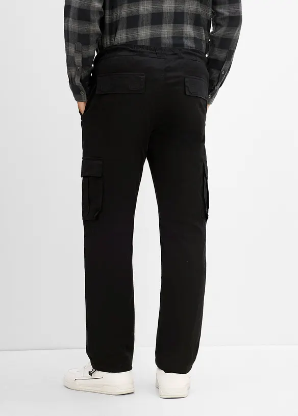 Pantaloni cargo termici con vita e fondo regolabili, bonprix