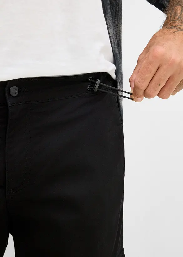 Pantaloni cargo termici con vita e fondo regolabili, bonprix