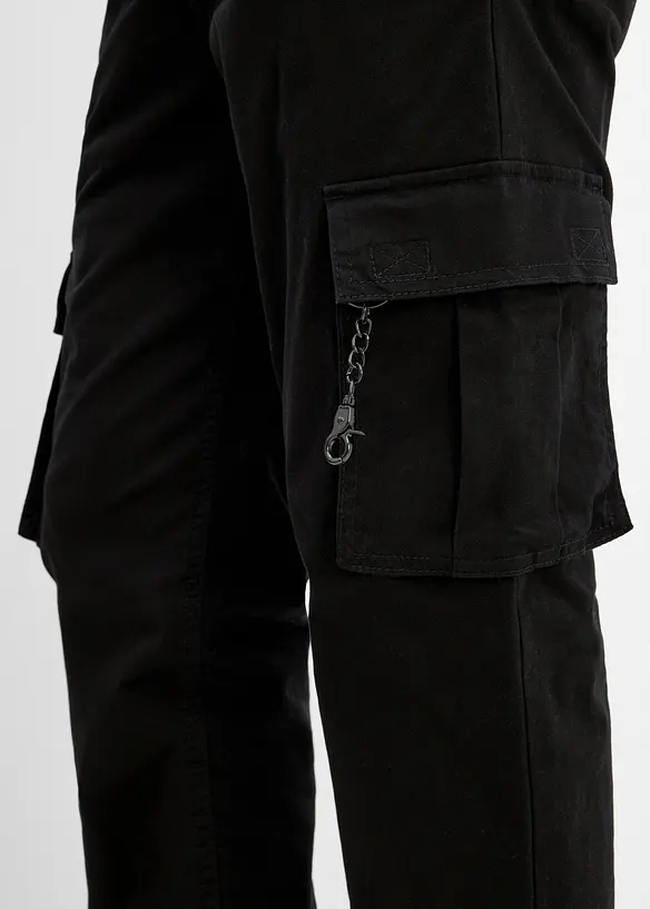 Pantaloni cargo termici con vita e fondo regolabili, bonprix