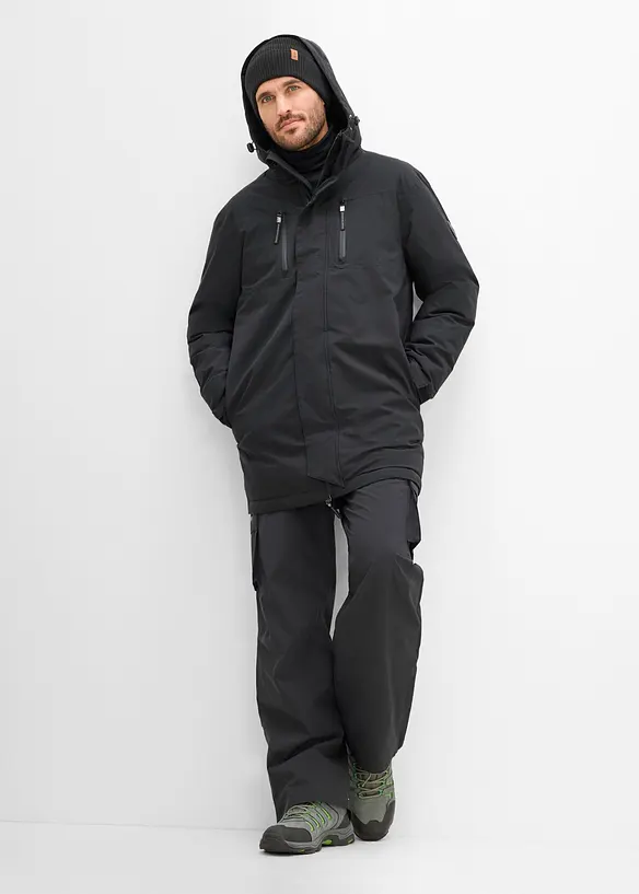 Pantaloni cargo da neve foderati in pile, termici e impermeabili, bonprix