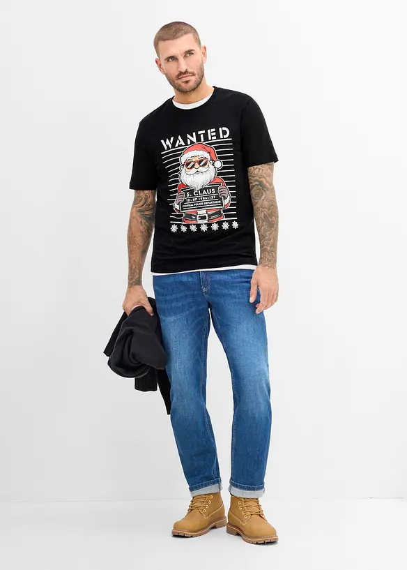 T-shirt natalizia in puro cotone biologico, bonprix