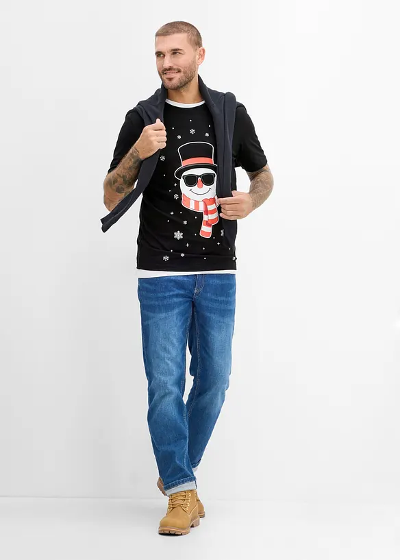 T-shirt natalizia in puro cotone biologico, bonprix