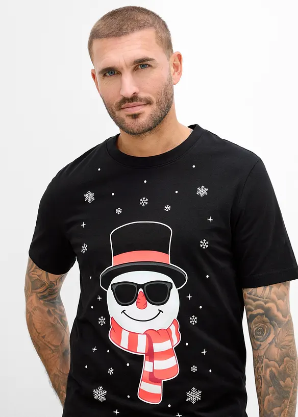 T-shirt natalizia in puro cotone biologico, bonprix