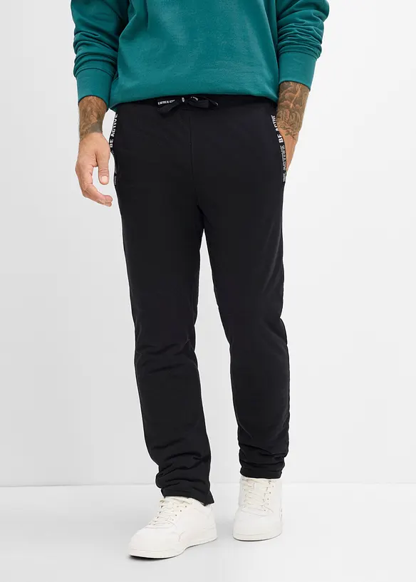 Pantaloni da jogging termici con pile soffice, bonprix