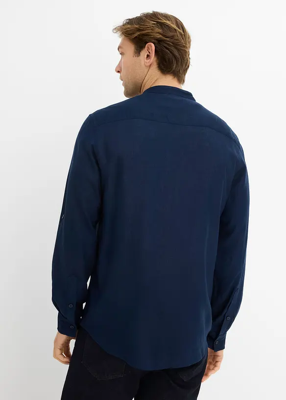 Camicia a maniche lunghe in misto lino fresco, bonprix